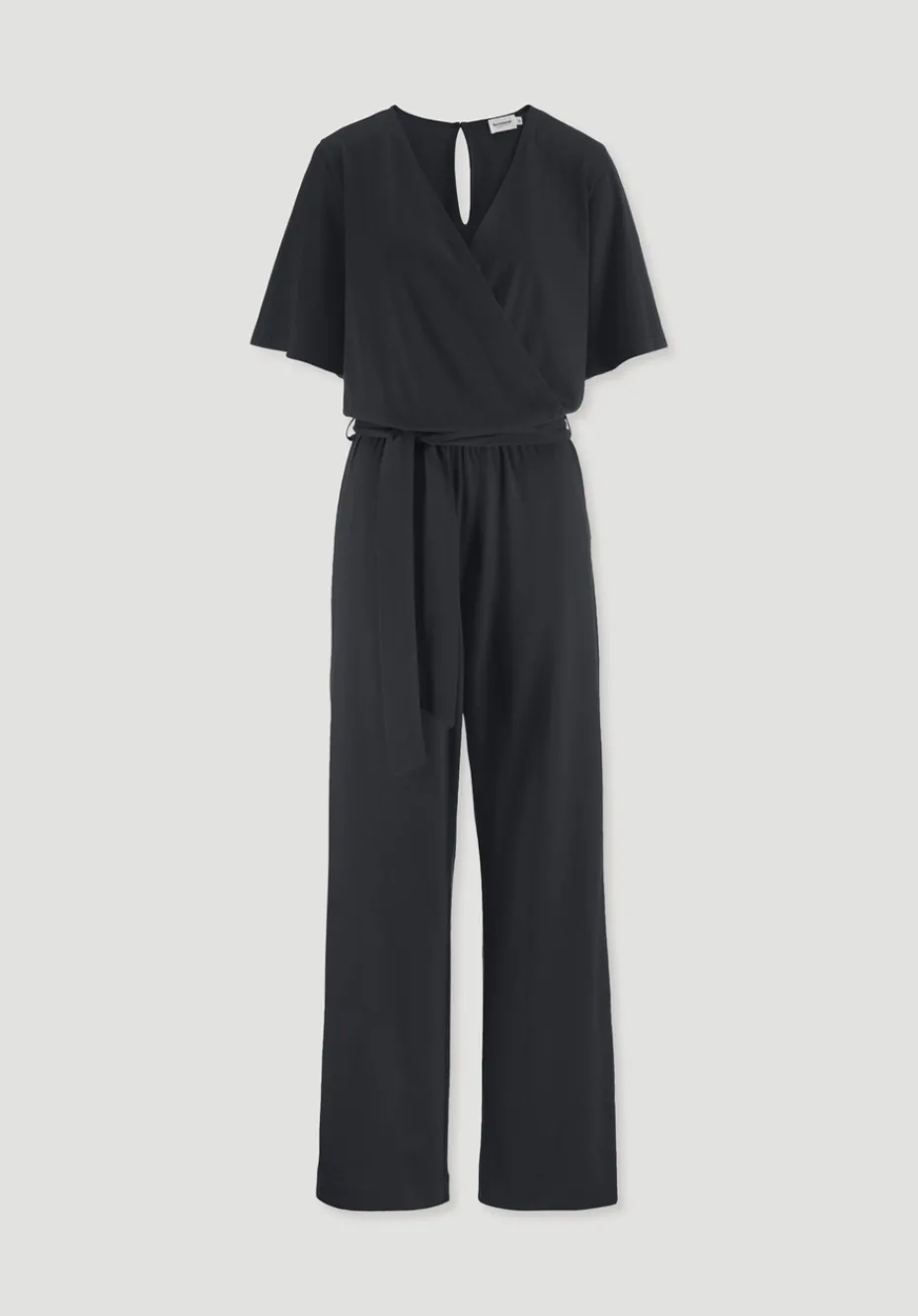 hessnatur Jersey Overall Relaxed aus reiner Bio-Baumwolle von schwarz Discount