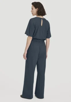 hessnatur Jersey Overall Relaxed aus reiner Bio-Baumwolle von dunkles petrol Clearance