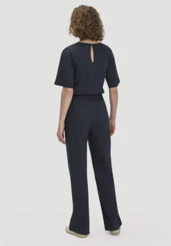 hessnatur Jersey Overall Relaxed aus reiner Bio-Baumwolle von marine Clearance