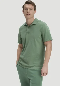 hessnatur Jersey Polo Regular aus reiner Bio-Baumwolle von efeugrün Discount