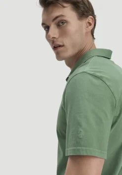 hessnatur Jersey Polo Regular aus reiner Bio-Baumwolle von efeugrün Discount