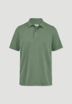 hessnatur Jersey Polo Regular aus reiner Bio-Baumwolle von efeugrün Discount
