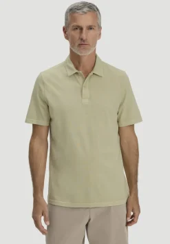 hessnatur Jersey Polo Regular aus reiner Bio-Baumwolle von pastellmoos Clearance