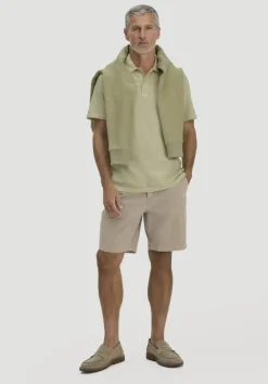 hessnatur Jersey Polo Regular aus reiner Bio-Baumwolle von pastellmoos Clearance