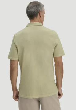 hessnatur Jersey Polo Regular aus reiner Bio-Baumwolle von pastellmoos Clearance