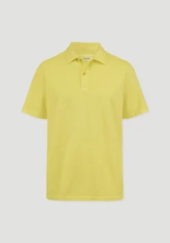 hessnatur Jersey Polo Regular aus reiner Bio-Baumwolle von limone Sale