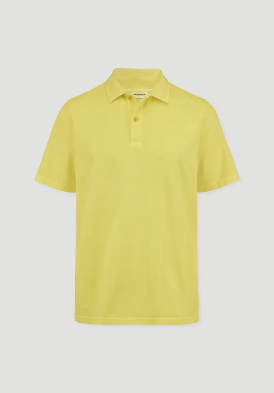 hessnatur Jersey Polo Regular aus reiner Bio-Baumwolle von limone Sale