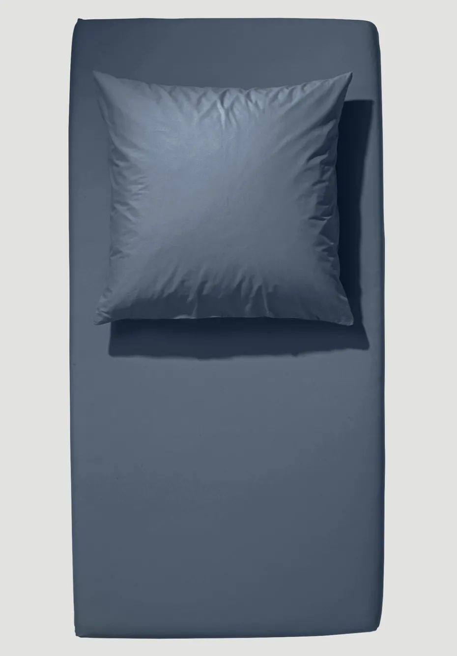 hessnatur Jersey Spannbettlaken aus reiner Bio-Baumwolle von stahlblau Best