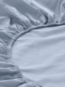 hessnatur Jersey Spannbettlaken aus reiner Bio-Baumwolle von himmelblau Hot