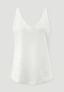 hessnatur Jersey Top Regular aus Leinen und Bio-Baumwolle von naturweiss Discount