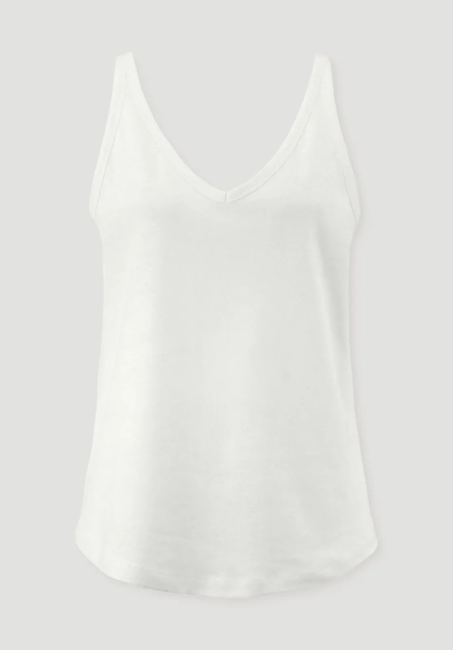 hessnatur Jersey Top Regular aus Leinen und Bio-Baumwolle von naturweiss Discount