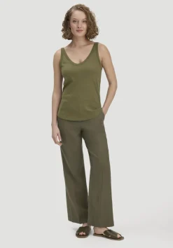 hessnatur Jersey Top Regular aus Leinen und Bio-Baumwolle von goldoliv Clearance