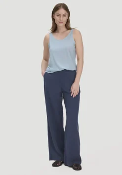 hessnatur Jersey Top Relaxed aus TENCEL™ Lyocell mit Bio-Baumwolle von perlblau Clearance