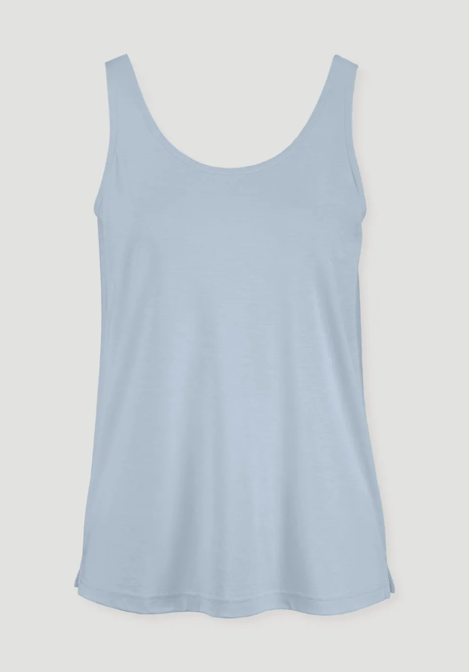 hessnatur Jersey Top Relaxed aus TENCEL™ Lyocell mit Bio-Baumwolle von perlblau Clearance
