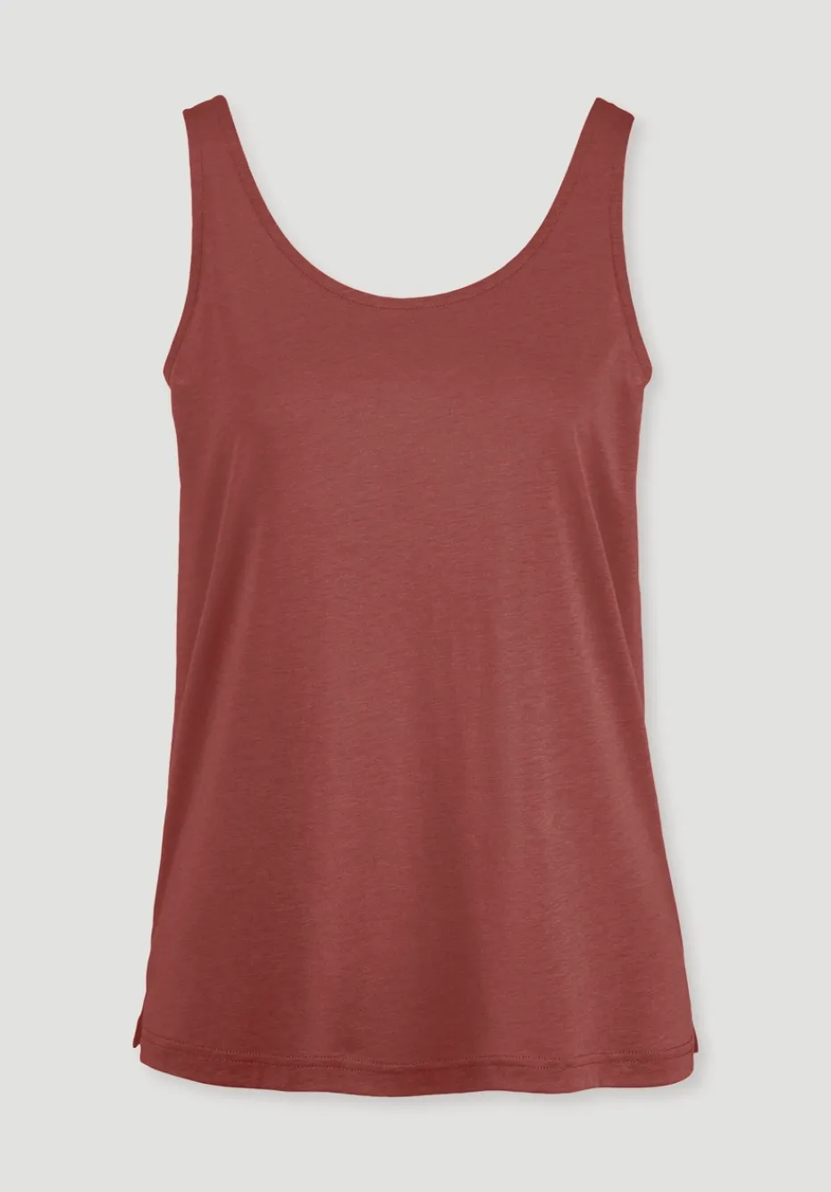 hessnatur Jersey Top Relaxed aus TENCEL™ Lyocell mit Bio-Baumwolle von terrakotta Outlet