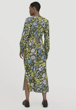 hessnatur Kleid Knöchellang Regular aus LENZING™ ECOVERO™ Satin von dunkles petrol Discount