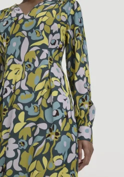 hessnatur Kleid Knöchellang Regular aus LENZING™ ECOVERO™ Satin von dunkles petrol Discount