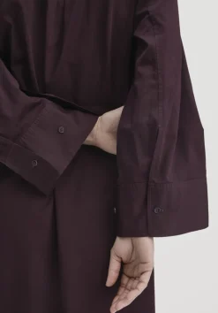 hessnatur Kleid Relaxed aus reiner Bio-Baumwolle von schwarzbeere Online