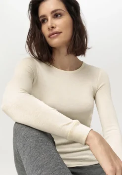 hessnatur Langarmshirt SILK & WARM TOUCH mit Bio-Merinowolle und Seide von natur Sale