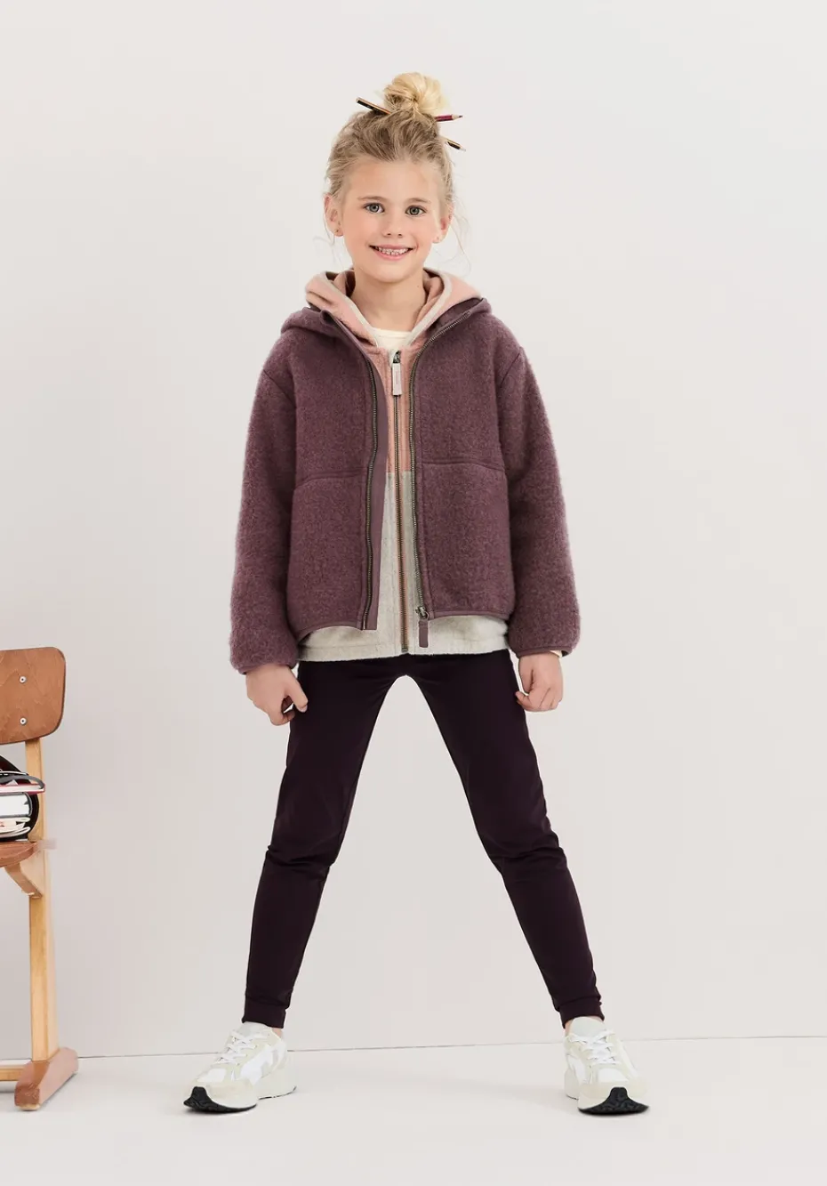 hessnatur Leggings aus Bio-Baumwolle von schwarzbeere New