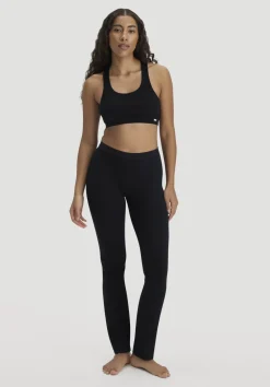 hessnatur Leggings Flared SOFT RIB aus Bio-Baumwolle von schwarz Discount