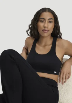 hessnatur Leggings Flared SOFT RIB aus Bio-Baumwolle von schwarz Discount