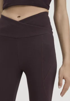 hessnatur Leggings High Waist ACTIVE COMFORT aus Bio-Baumwolle von schwarzbeere Clearance