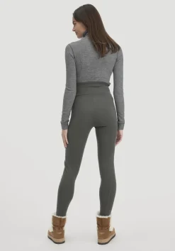 hessnatur Leggings High Waist ACTIVE COMFORT aus Bio-Baumwolle von tannengrün New