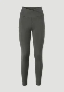 hessnatur Leggings High Waist ACTIVE COMFORT aus Bio-Baumwolle von tannengrün New