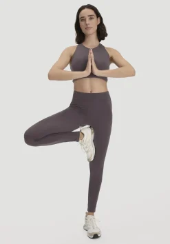 hessnatur Leggings Medium Cut ACTIVE LIGHT aus Bio-Baumwolle von mauvebraun Online