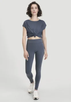 hessnatur Leggings Medium Cut ACTIVE LIGHT aus Bio-Baumwolle von schieferblau