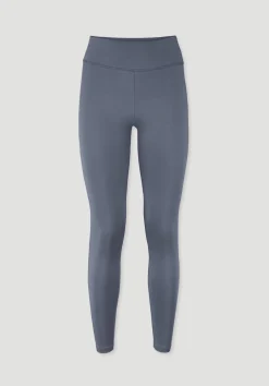hessnatur Leggings Medium Cut ACTIVE LIGHT aus Bio-Baumwolle von schieferblau