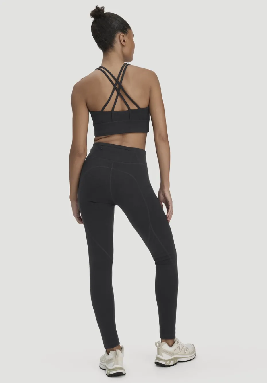 hessnatur Leggings Medium Cut ACTIVE FUNCTIONAL aus Bio-Merinowolle und Bio-Baumwolle von schwarz Best