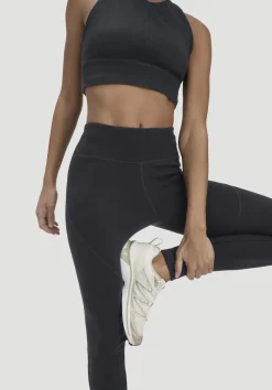 hessnatur Leggings Medium Cut ACTIVE FUNCTIONAL aus Bio-Merinowolle und Bio-Baumwolle von schwarz Best