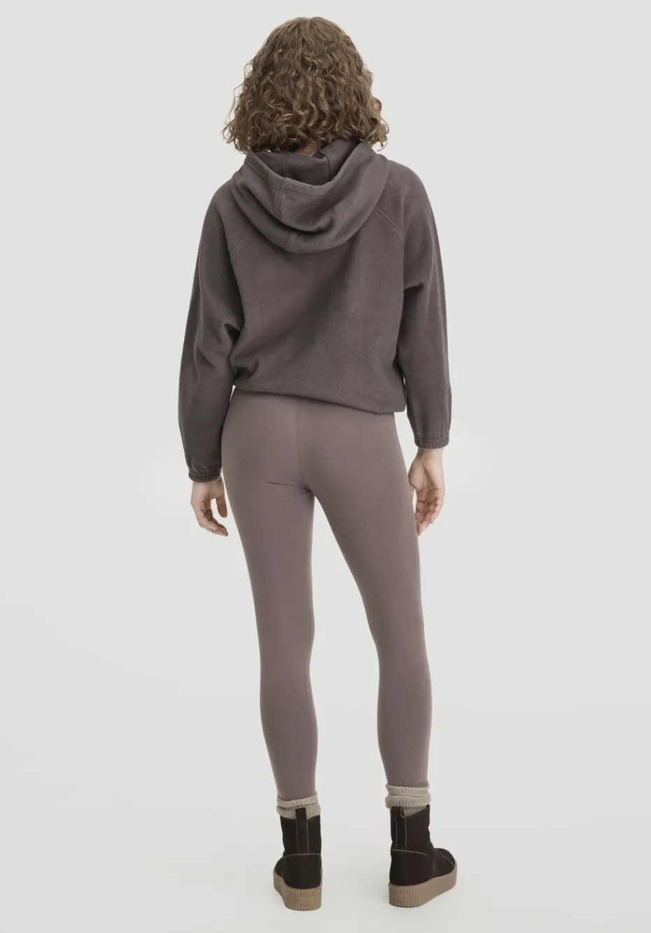 hessnatur Leggings Medium Cut ACTIVE LIGHT aus Bio-Baumwolle von dunkles mauve Best