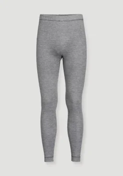 hessnatur Leggings Regular aus Bio-Baumwolle mit Bio-Merinowolle und Seide von anthrazit Hot