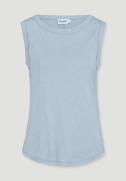 hessnatur Light Slub Jersey Top Regular aus reiner Bio-Baumwolle von perlblau Discount