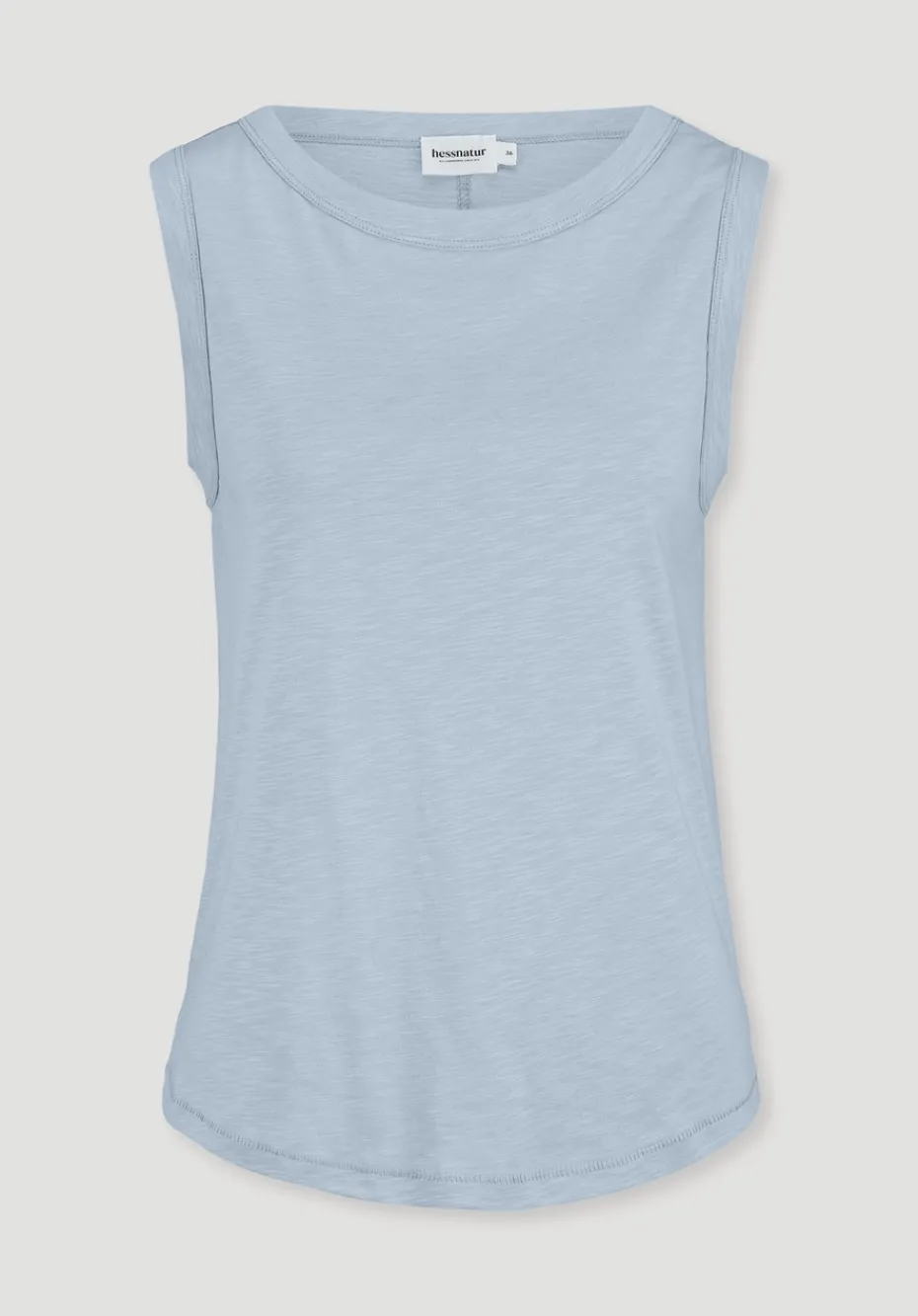 hessnatur Light Slub Jersey Top Regular aus reiner Bio-Baumwolle von perlblau Discount