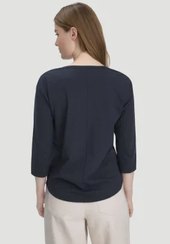 hessnatur Light Slub Longsleeve Relaxed aus reiner Bio-Baumwolle von marine Online