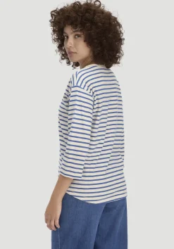 hessnatur Light Slub Streifen Longsleeve Relaxed aus reiner Bio-Baumwolle von kornblume Discount