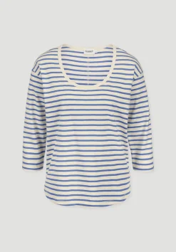 hessnatur Light Slub Streifen Longsleeve Relaxed aus reiner Bio-Baumwolle von kornblume Discount