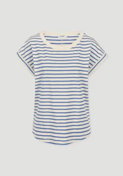 hessnatur Light Slub Streifen T-Shirt Relaxed aus reiner Bio-Baumwolle von kornblume New