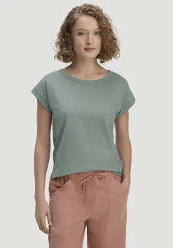 hessnatur Light Slub T-Shirt Relaxed aus reiner Bio-Baumwolle von mattgrün Discount