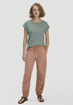 hessnatur Light Slub T-Shirt Relaxed aus reiner Bio-Baumwolle von mattgrün Discount