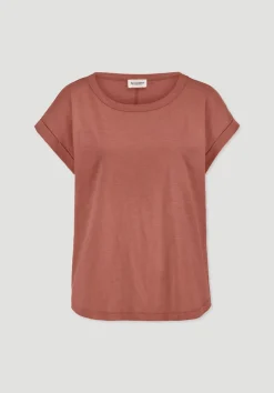 hessnatur Light Slub T-Shirt Relaxed aus reiner Bio-Baumwolle von pfirsichrot