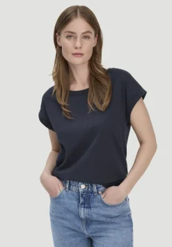 hessnatur Light Slub T-Shirt Relaxed aus reiner Bio-Baumwolle von marine Outlet