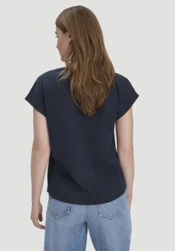hessnatur Light Slub T-Shirt Relaxed aus reiner Bio-Baumwolle von marine Outlet