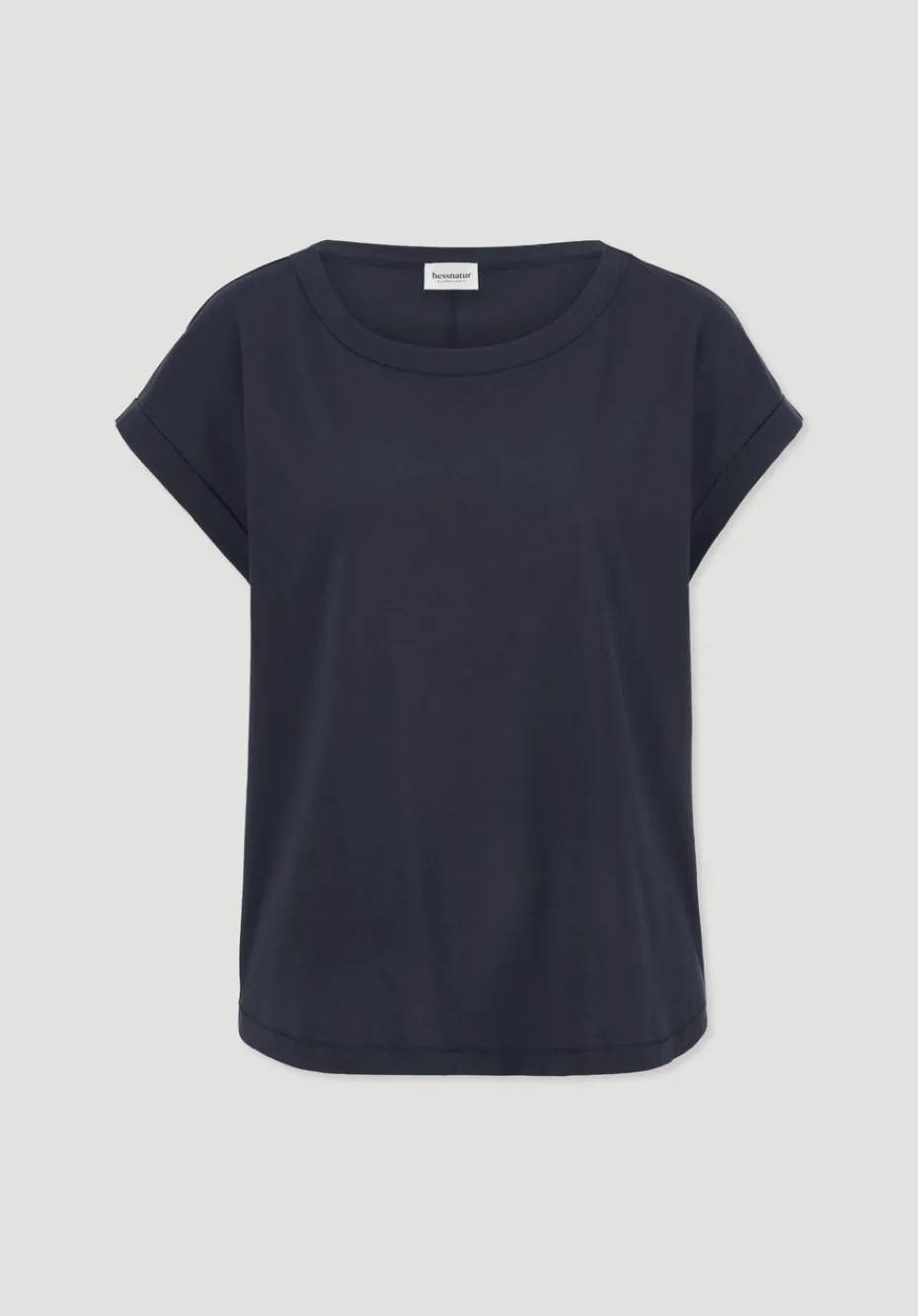hessnatur Light Slub T-Shirt Relaxed aus reiner Bio-Baumwolle von marine Outlet