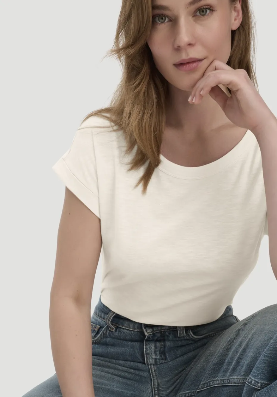 hessnatur Light Slub T-Shirt Relaxed aus reiner Bio-Baumwolle von natur New