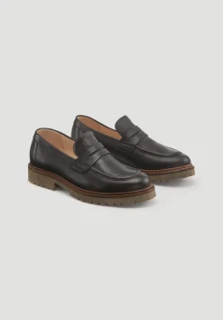 hessnatur Loafer aus chromfrei gegerbtem Leder von mokka Best